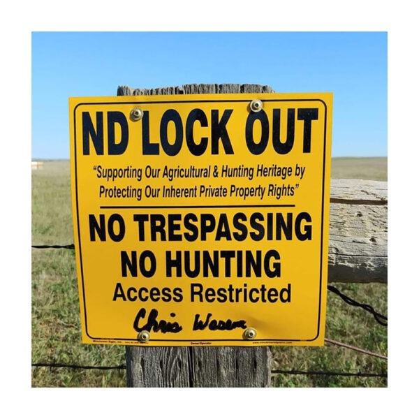 ND Lock Out Sign with Custom Text